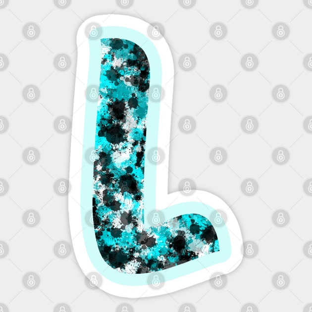 Paint Splash Letter L Sticker by Hip Scarves and Bangles